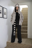 Check Frill Skirt Pants