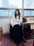 SMOKING SHIRRING BLOUSE