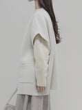 [Premium] Whole Garment Wool Back Round Knit