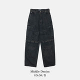 Mute 6-pocket utility cargo denim