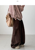 Drop Corduroy Cargo Pants
