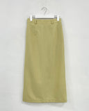 Slit slacks long skirt