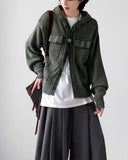 Lutz Pigment Hood Cardigan