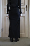 Dublin shirring long skirt