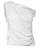 Braided Drape One-Shoulder Top