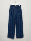 Slab Denim Wide Pants