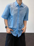 Brick Glossy Short Sleeve Overshirt