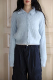 Michelle Crop Fur Cardigan