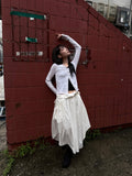 POCKET SHIRRING STRAP SKIRT