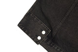 Older High Neck Hood Denim Jacket