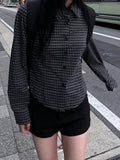 GINGHAM CROP SHIRT
