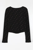 Poe flower snap cardigan
