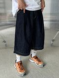 Linen Bermuda Denim Pants