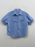 Leon Poplin Roll-up Short Sleeve Shirt