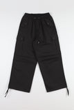 Wide button cargo pants