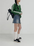 Waffle Collar Overfit Knit