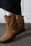 Round three belt boots