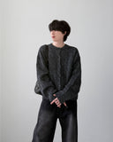 Runan Cable Hair Cardigan