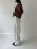 Satin Tia Layered Wide Pants