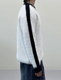 Chrome Angora Track Knit
