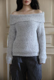 Free pop off-shoulder knit