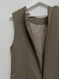 Mychel sleeveless pleated long one piece