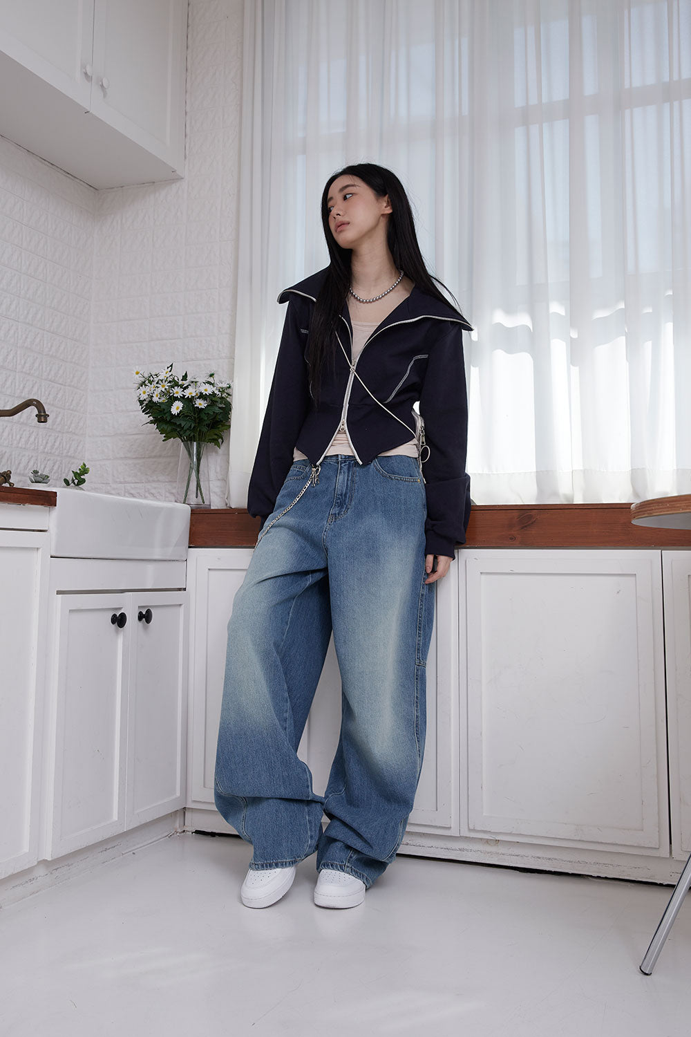 【COLOR iN ID】balloon hip wide jeans COLOR iN ID(カラーインアイディー) - バルーンヒップワイド