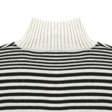 Banker Stripe Half Zip-Up Knit