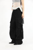 Low buckle banding denim pants