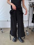 STRING CARGO ANKLE PANTS