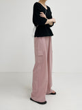 [summer] Planning cargo banding wide pants