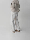 Boucle Hood Duffle Short Coat