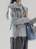 [Premium] Cory Two-Way Zip Up Knit