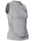 Draped Sleeveless Top