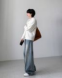 Rose Angora Collar Cardigan