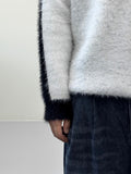Chrome Angora Track Knit