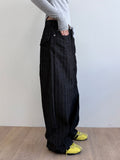 STRIPE BALLOON WIDE PANTS