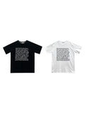 Text printed short sleeve T-shirt