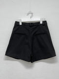 Bed pintuck cotton short pants