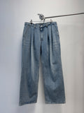 Two-Tuck Medium Washed Denim