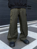 Vintage Washed Nylon Cargo Pants