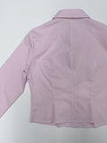 Minute Two-Pocket Pintuck Crop Shirt