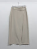 UPPI H-LINE LONG WRAP SKIRT