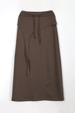 Tie banding long skirt