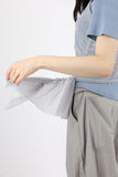 Crew frill layered sleeveless