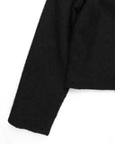 FRINGE TWEED ZIP-UP JACKET