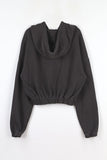 Bai Washing Crop Zip-Up
