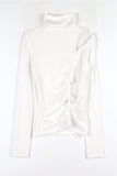 String hole turtleneck top