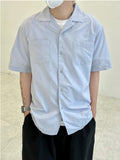 SS Cooling Open Collar Half Shirt