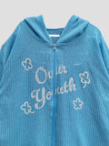 Youth two-way flow hood zip-up